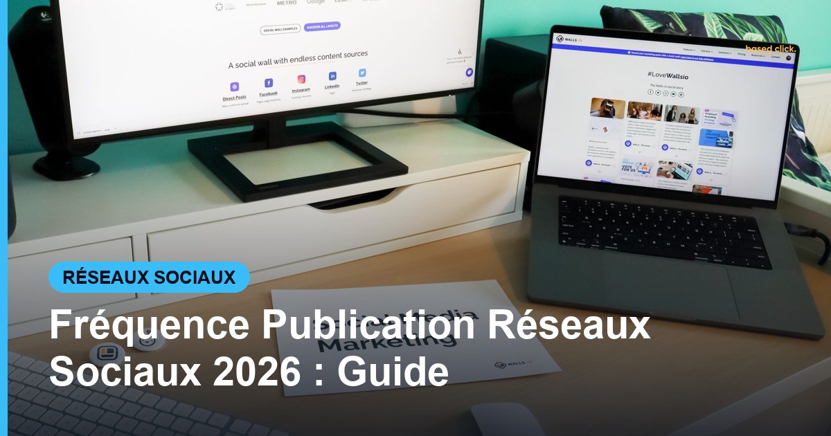 Fréquence Publication Réseaux Sociaux 2026 : Guide - Based Click